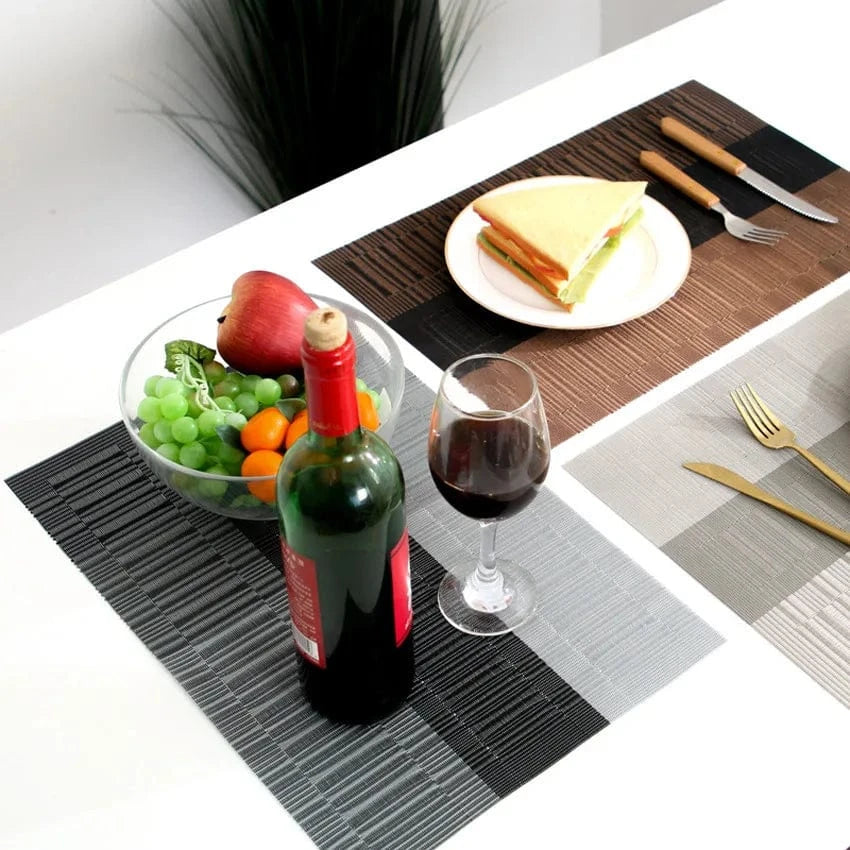Set de table en plastique | Rayures | Joli Set de Table