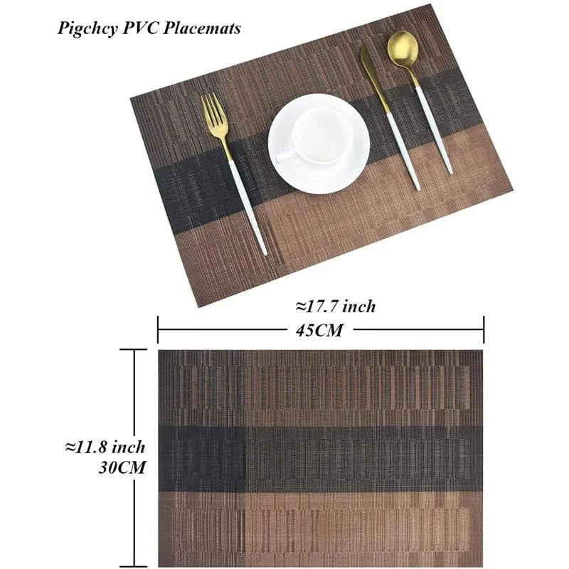 Set de table en plastique | Rayures | Joli Set de Table