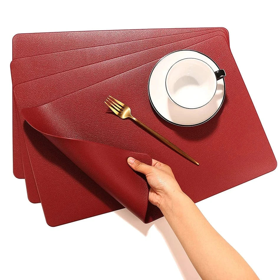 Set de table en simili cuir | Luxe | Joli Set de Table