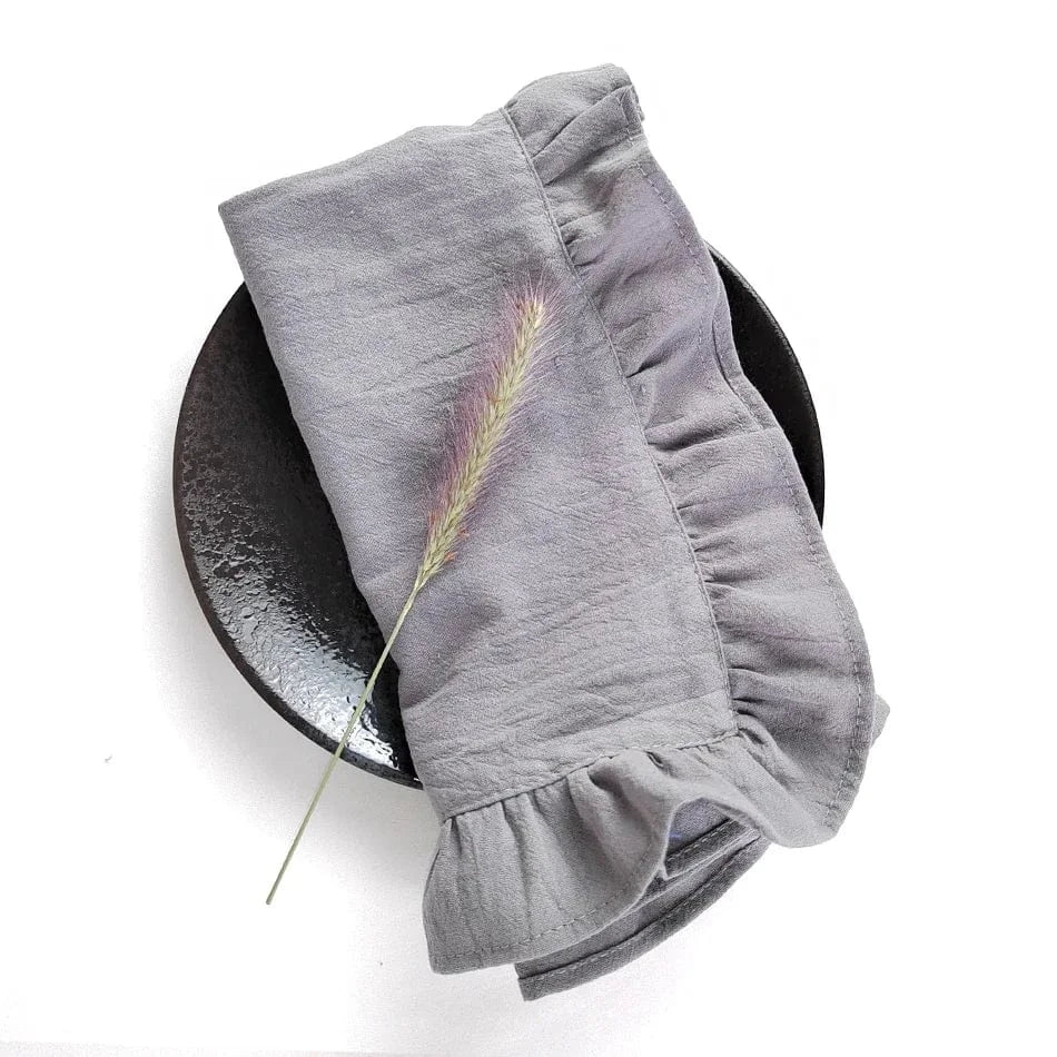 Set de table en tissu lavable | Élégant | Joli Set de Table Gris 1 pièce / 35x50 cm