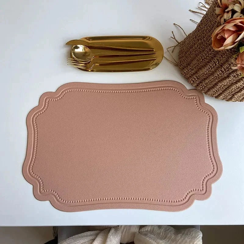 Set de table faux cuir | Design | Joli Set de Table Pink / 45x30cm