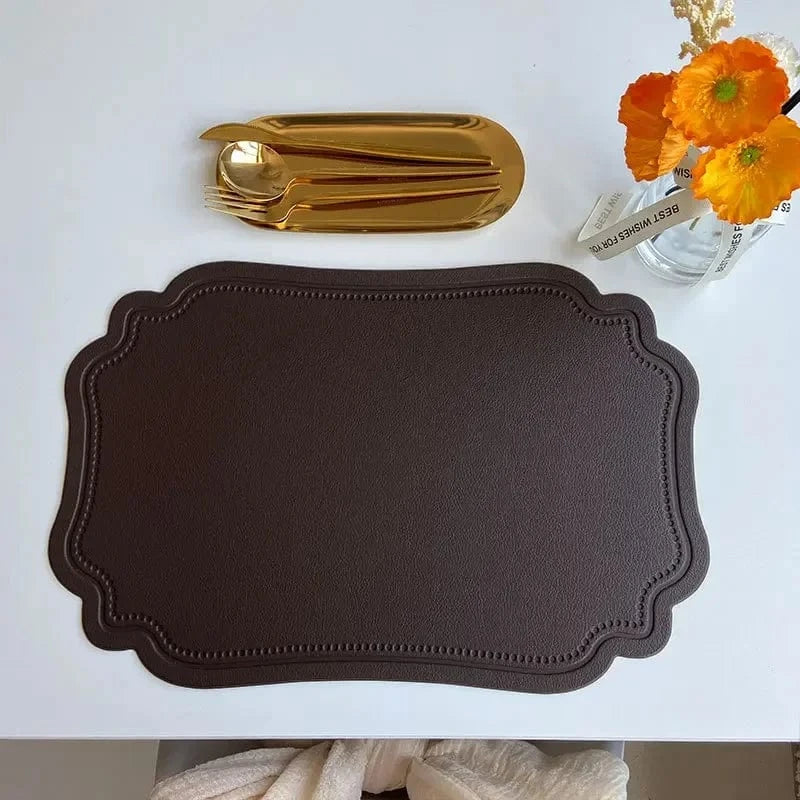 Set de table faux cuir | Design | Joli Set de Table Coffee / 45x30cm