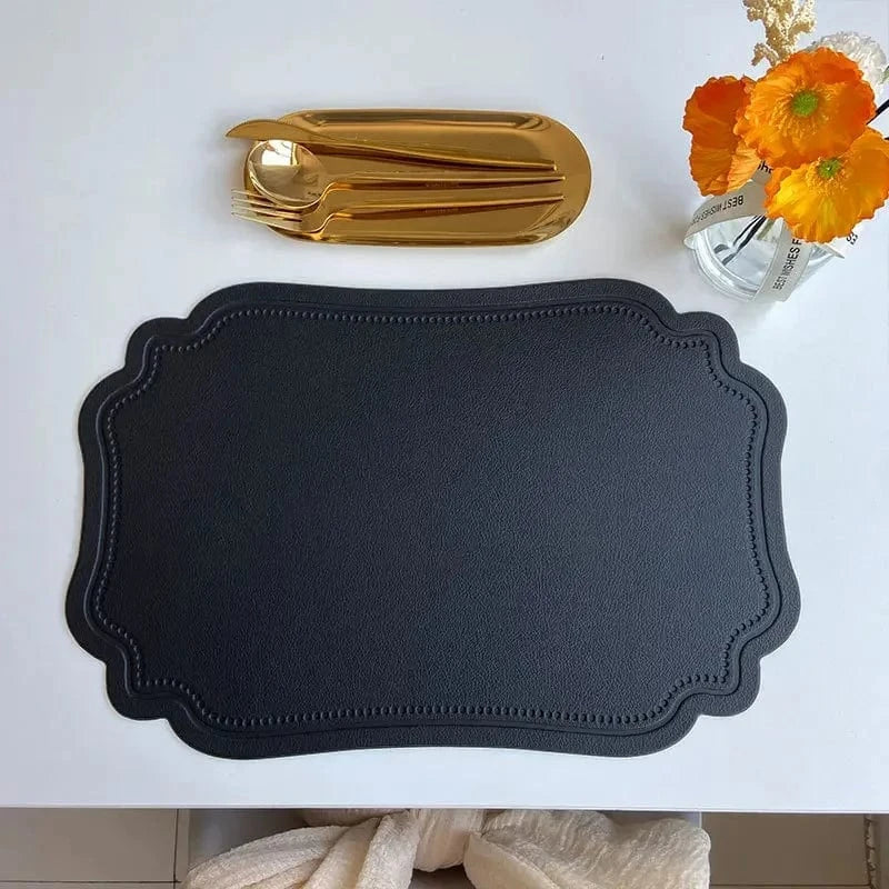 Set de table faux cuir | Design | Joli Set de Table Black / 45x30cm