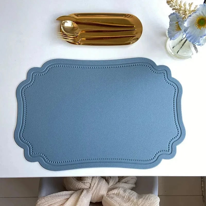 Set de table faux cuir | Design | Joli Set de Table Blue / 45x30cm
