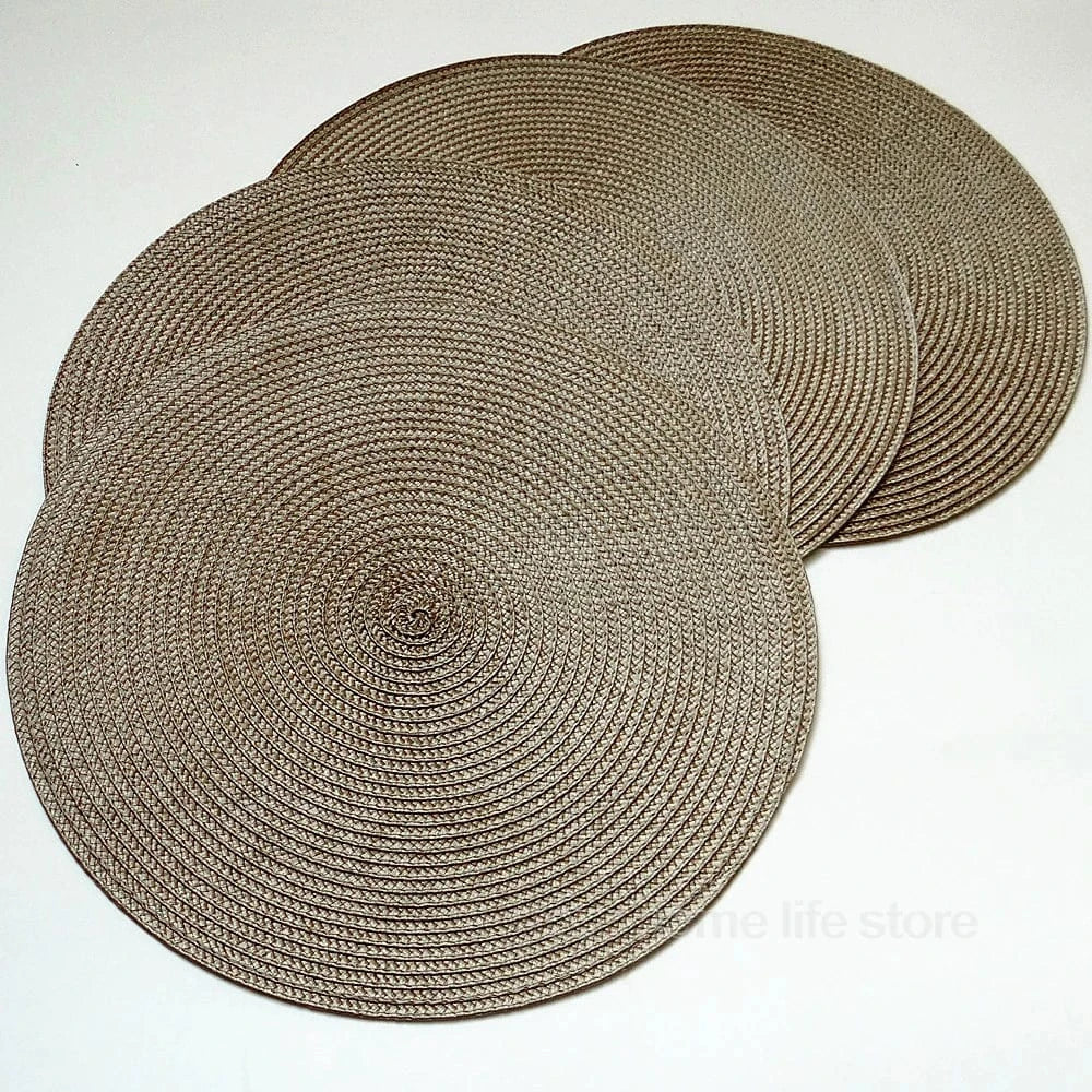 Set de table gris rond | Joli Set de Table