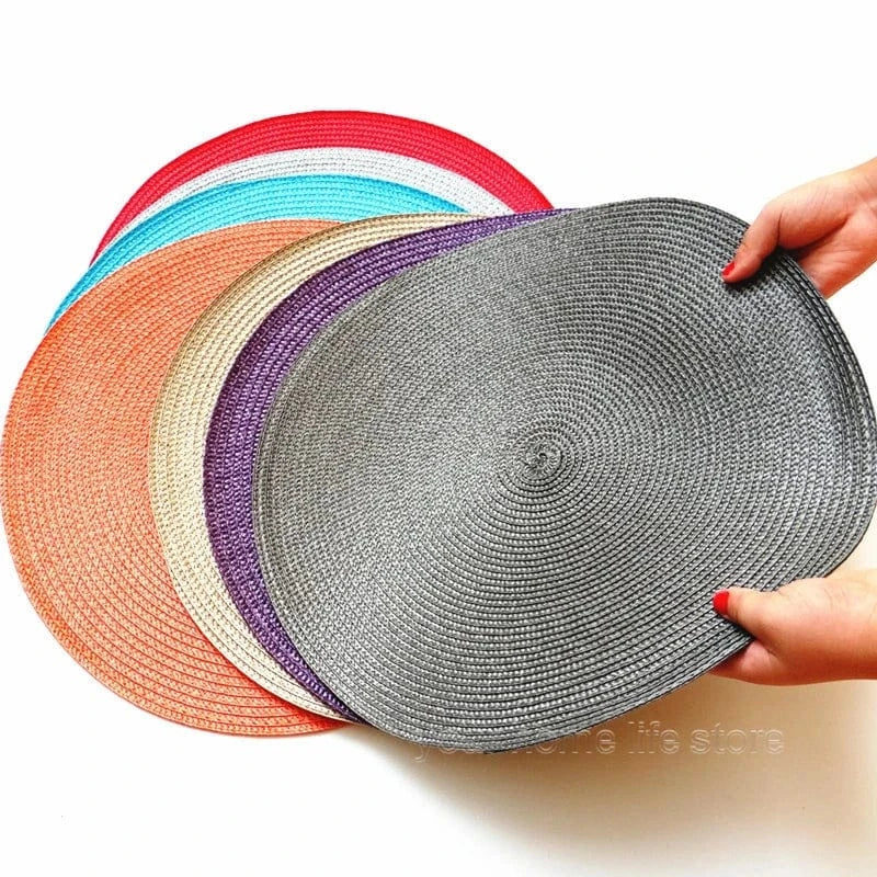 Set de table gris rond | Joli Set de Table