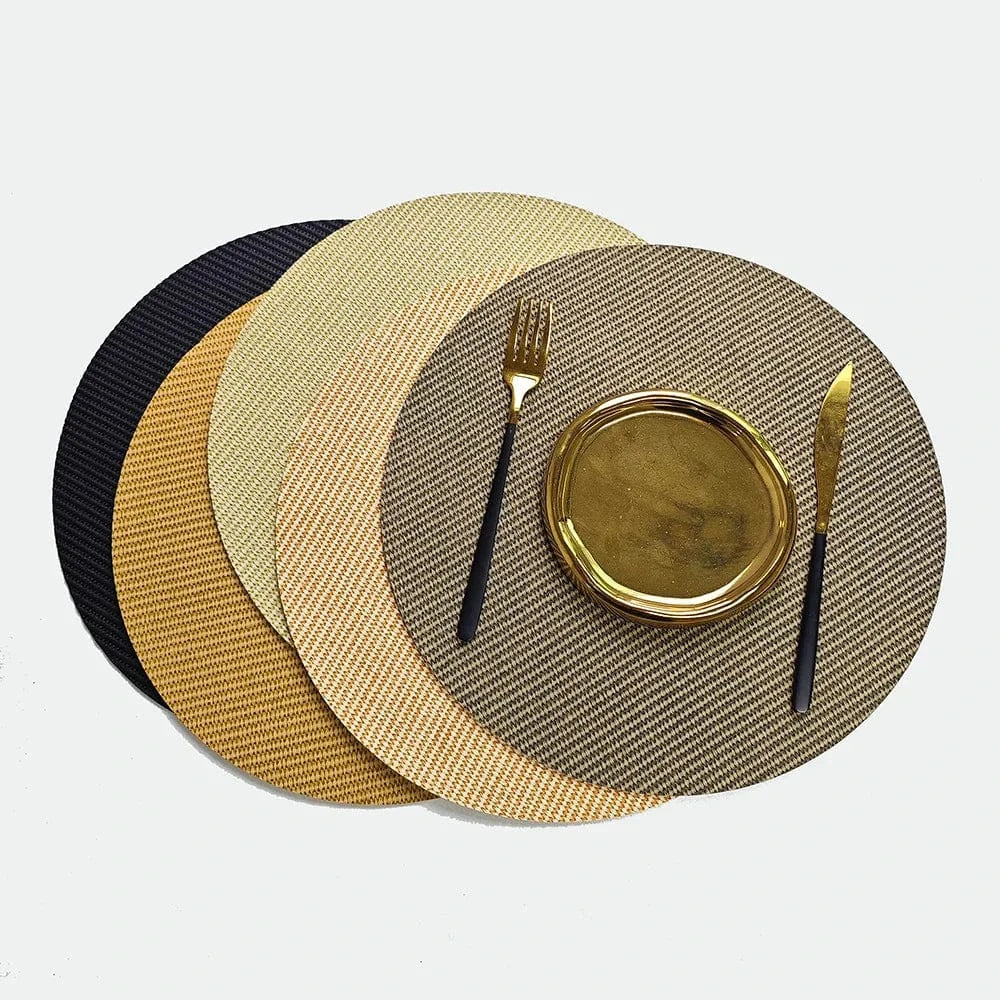 Set de table jaune rond | Joli Set de Table