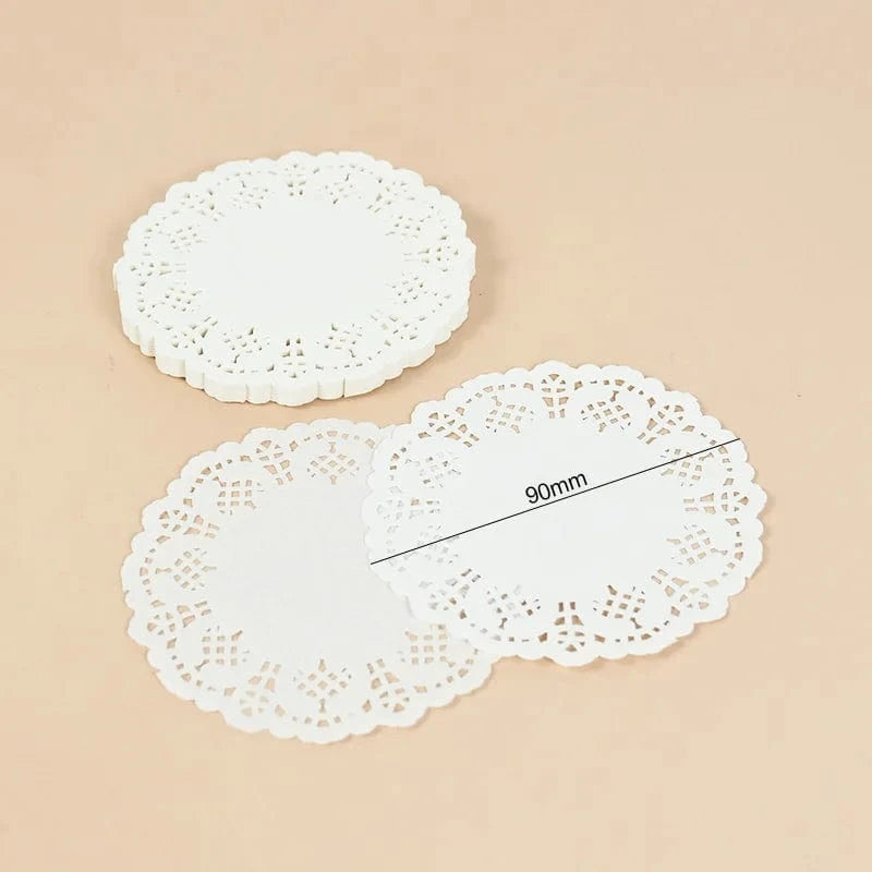 Set de table jetable rond | Joli Set de Table 90mm / Lot de 100 pièces