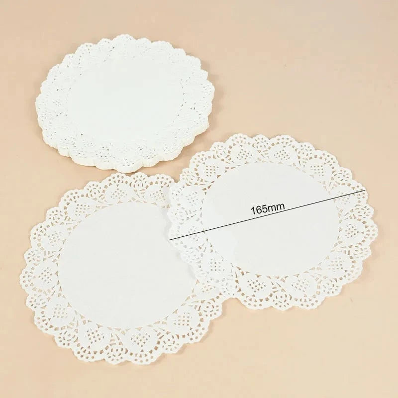 Set de table jetable rond | Joli Set de Table 165mm / Lot de 100 pièces