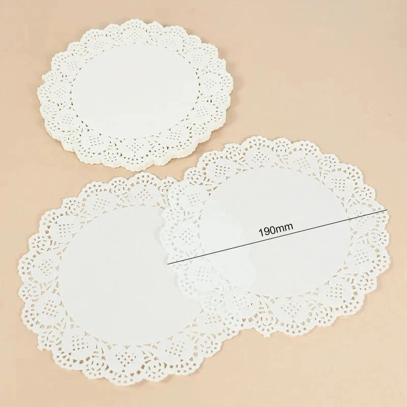 Set de table jetable rond | Joli Set de Table 190mm / Lot de 100 pièces