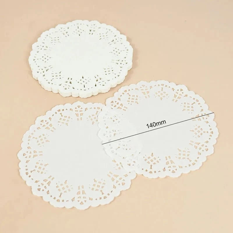 Set de table jetable rond | Joli Set de Table 140mm / Lot de 100 pièces