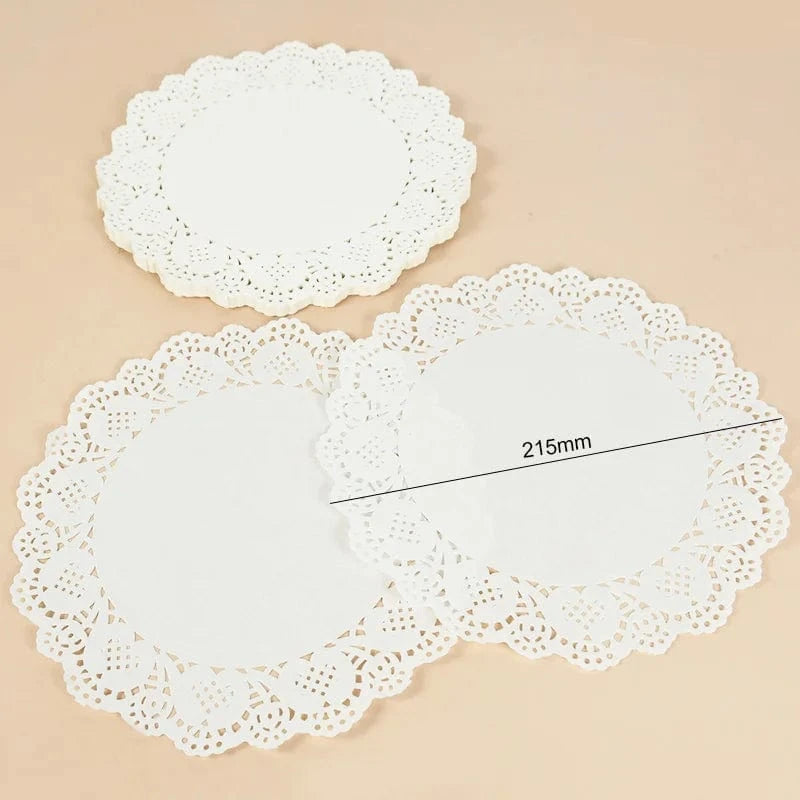 Set de table jetable rond | Joli Set de Table 215mm / Lot de 100 pièces