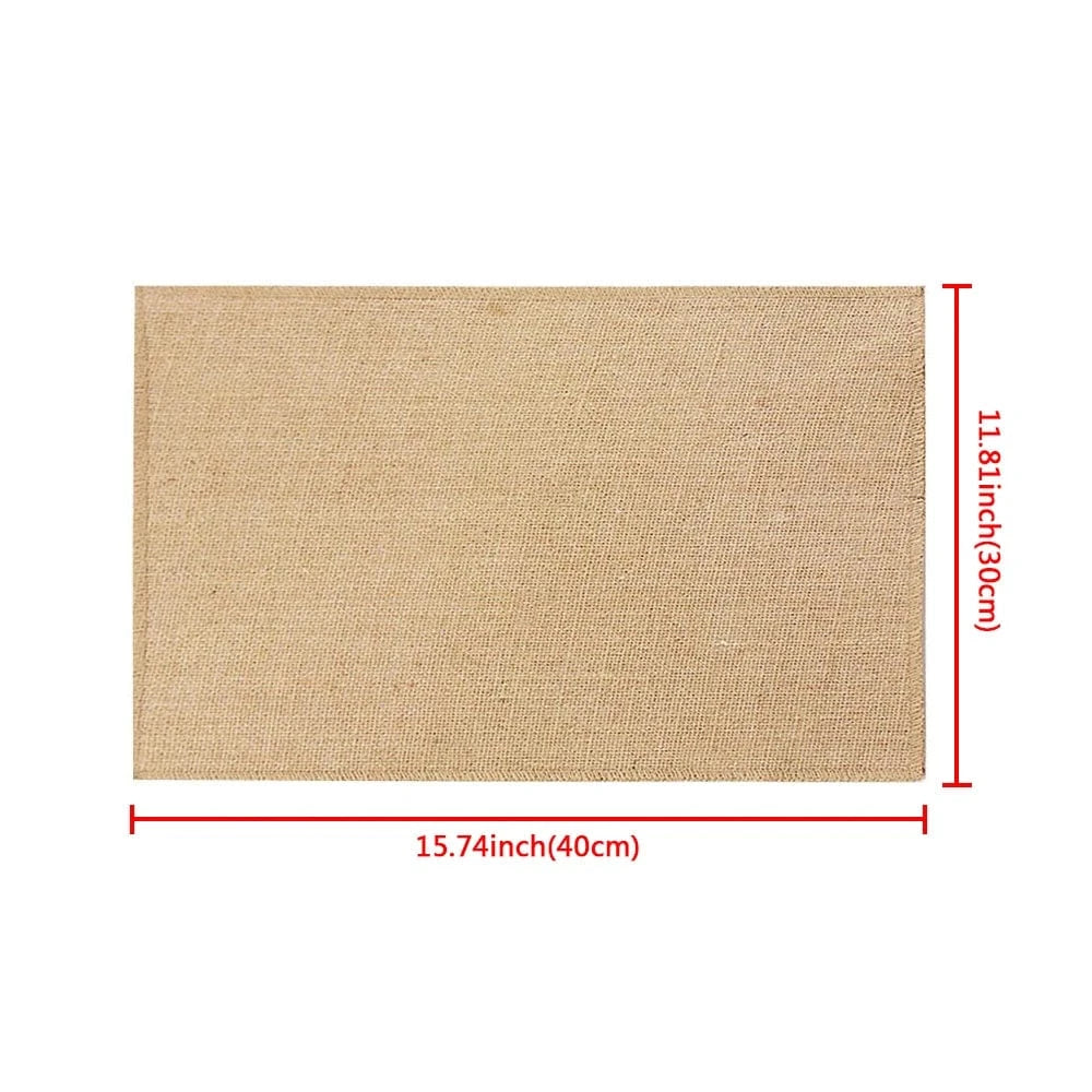 Set de table jute rectangulaire | Toile antidérapante | Joli Set de Table 1 pièce / Rectangulaire