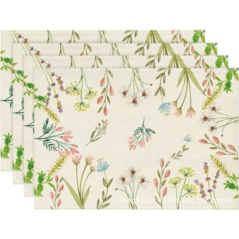 Set de table lavable | Trois nains de jardin | Joli Set de Table 2 / 4PC-32X42cm