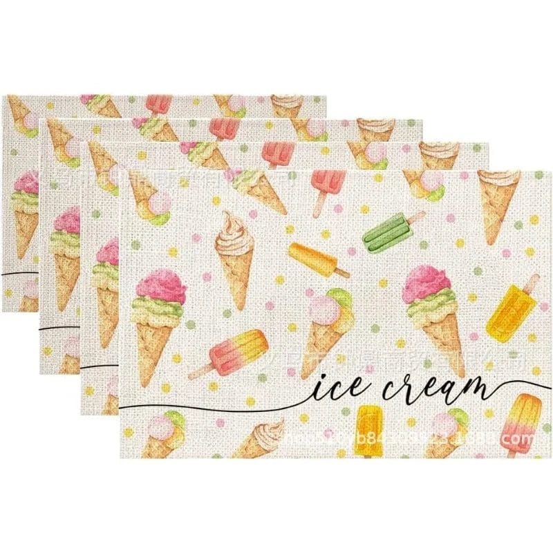 Set de table lavable | Trois nains de jardin | Joli Set de Table 2 / 4PC-32X42cm