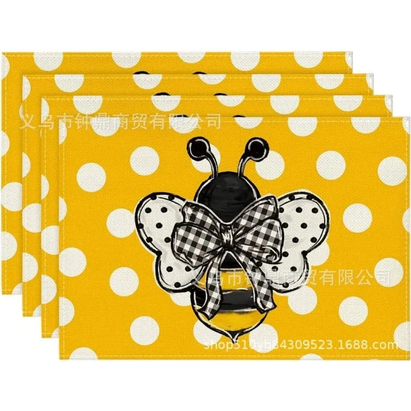 Set de table lavable | Trois nains de jardin | Joli Set de Table 2 / 4PC-32X42cm
