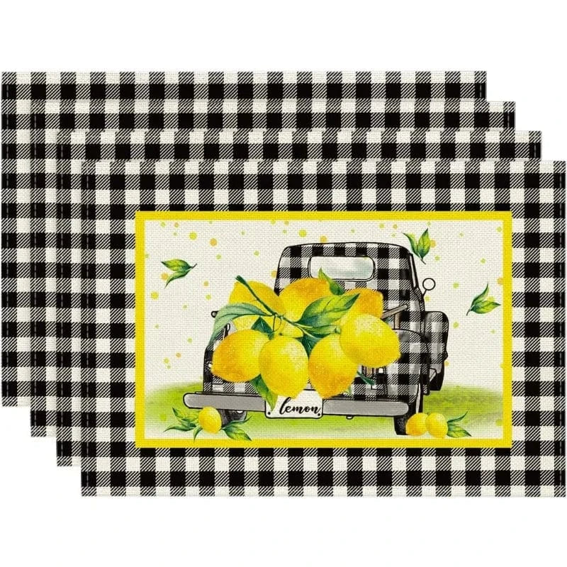 Set de table lavable | Trois nains de jardin | Joli Set de Table 2 / 4PC-32X42cm