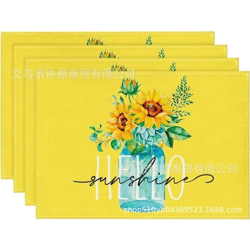 Set de table lavable | Trois nains de jardin | Joli Set de Table 2 / 4PC-32X42cm