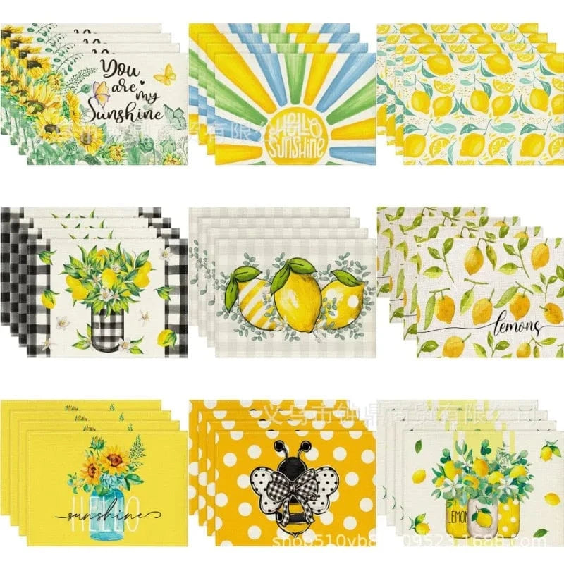 Set de table lavable | Trois nains de jardin | Joli Set de Table 2 / 4PC-32X42cm
