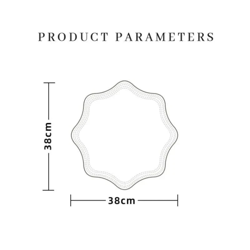 Set de table orange rond | Joli Set de Table