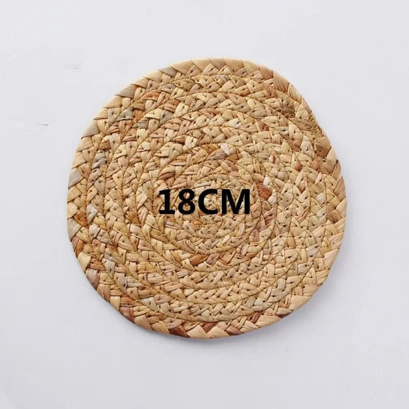 Set de table osier rond | Joli Set de Table Rond 18cm / Comme affiché