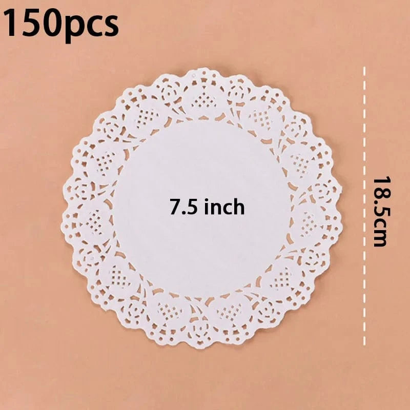 Set de table papier rond | Joli Set de Table E / Comme affiché