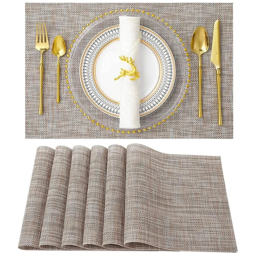 Set de table plastique gris | Moderne | Joli Set de Table