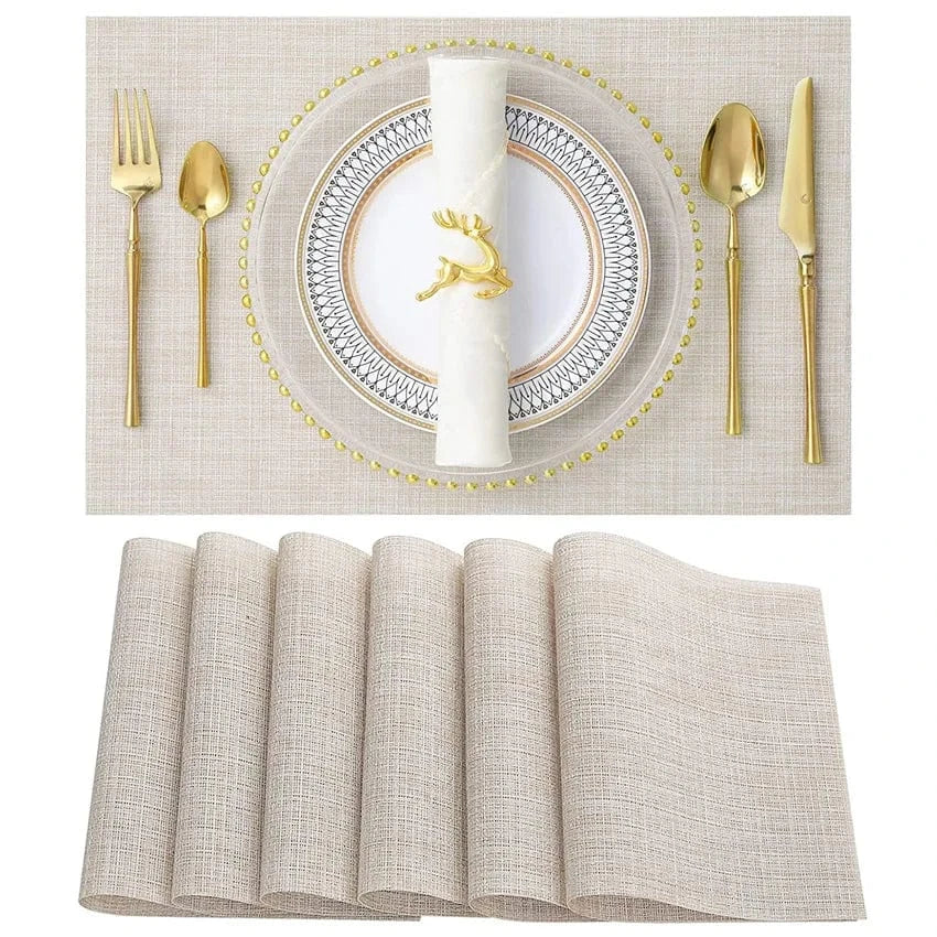 Set de table plastique gris | Moderne | Joli Set de Table