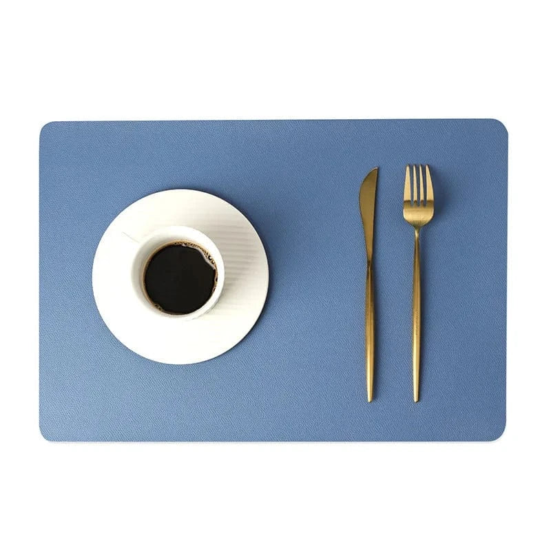 Set de table plastique lisse | Hôtel | Joli Set de Table Bleu / 43x30cm(1Pc)