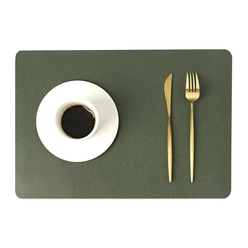 Set de table plastique lisse | Hôtel | Joli Set de Table Vert / 43x30cm(1Pc)
