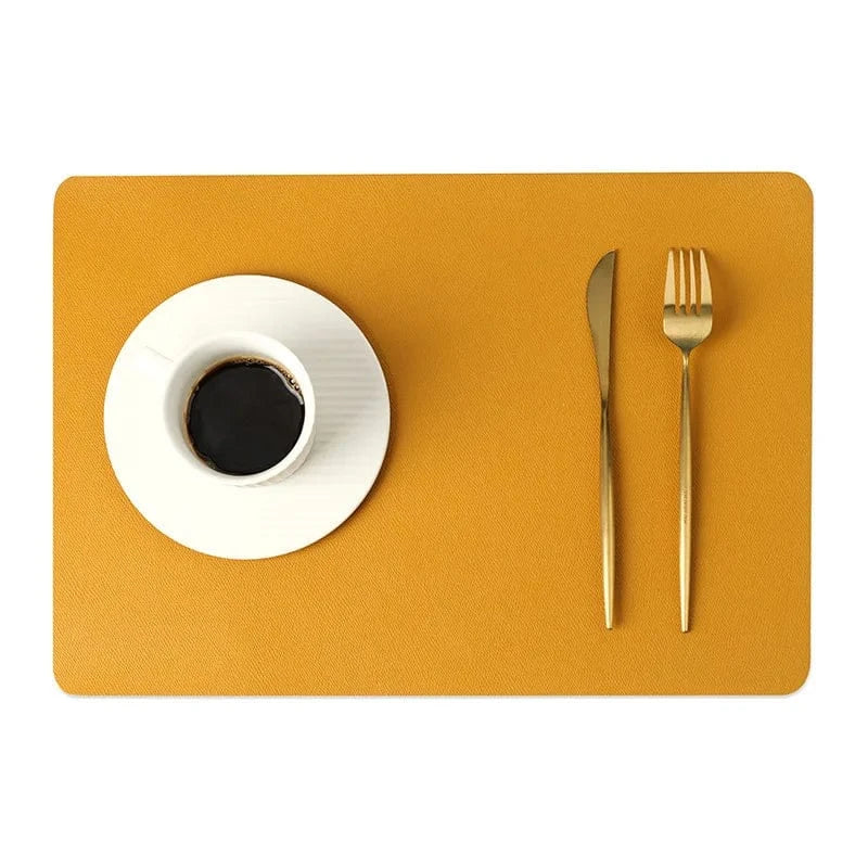 Set de table plastique lisse | Hôtel | Joli Set de Table Or / 43x30cm(1Pc)