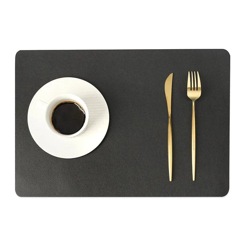 Set de table plastique lisse | Hôtel | Joli Set de Table Noir / 43x30cm(1Pc)