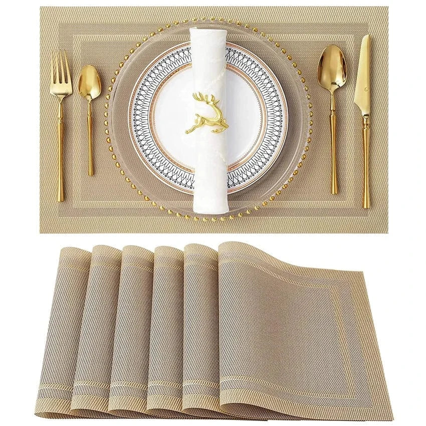 Set de table plastique noel | Dîner | Joli Set de Table J / 8pcs set