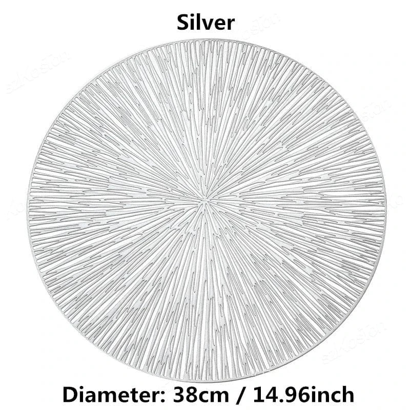 Set de table plastique rond | Joli Set de Table Mèche / 38cm
