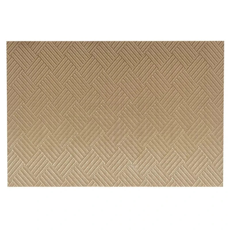 Set de table rectangulaire argenté | Design panier | Joli Set de Table Or / 2PC / 30X45CM