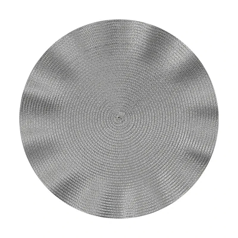 Set de table rigide rond | Joli Set de Table Silver / CHINA