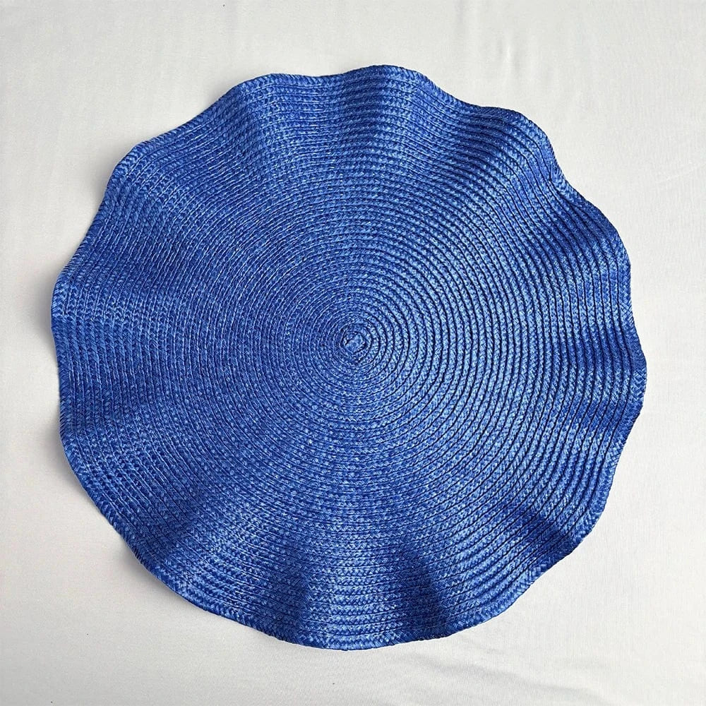 Set de table rigide rond | Joli Set de Table blue / CHINA