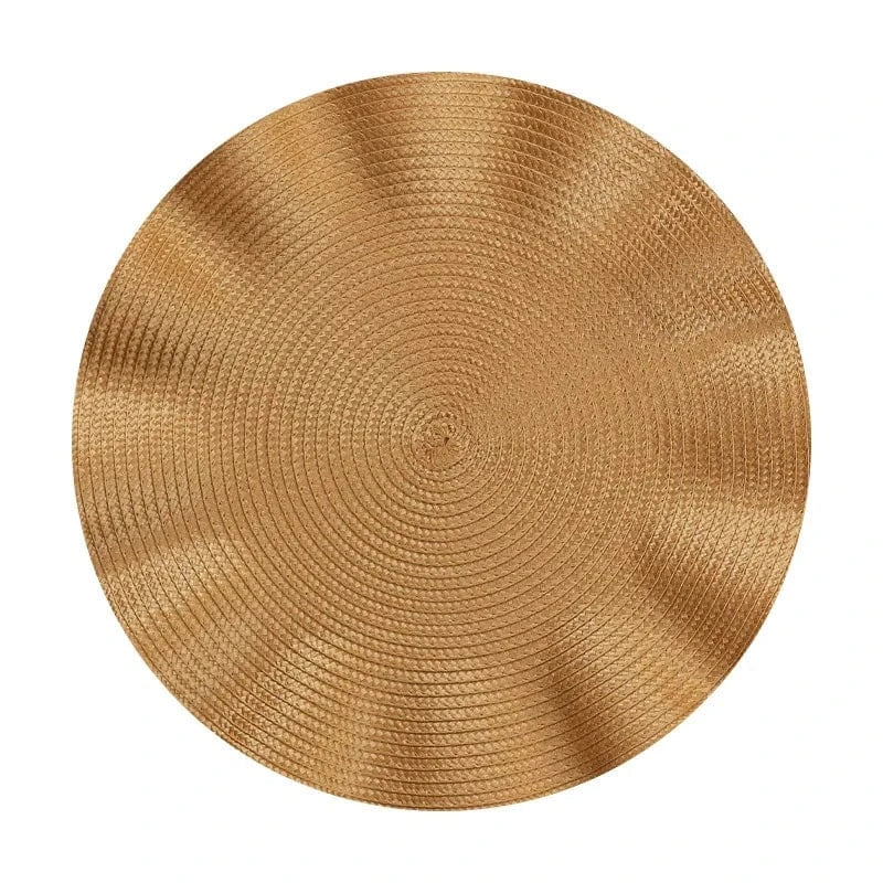 Set de table rigide rond | Joli Set de Table turmeric / CHINA