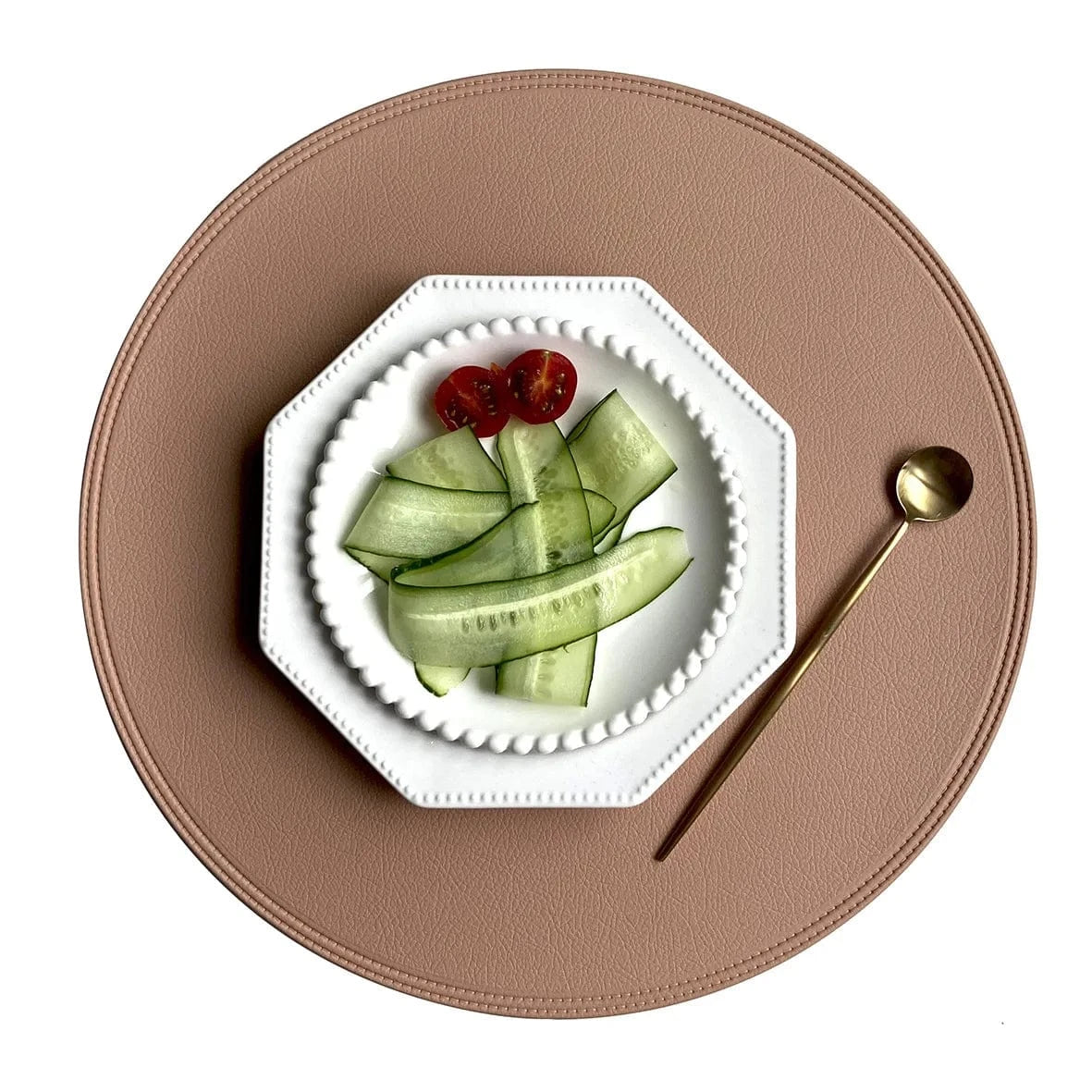 Set de table rond coloré | Joli Set de Table Rose / 38cm Rond