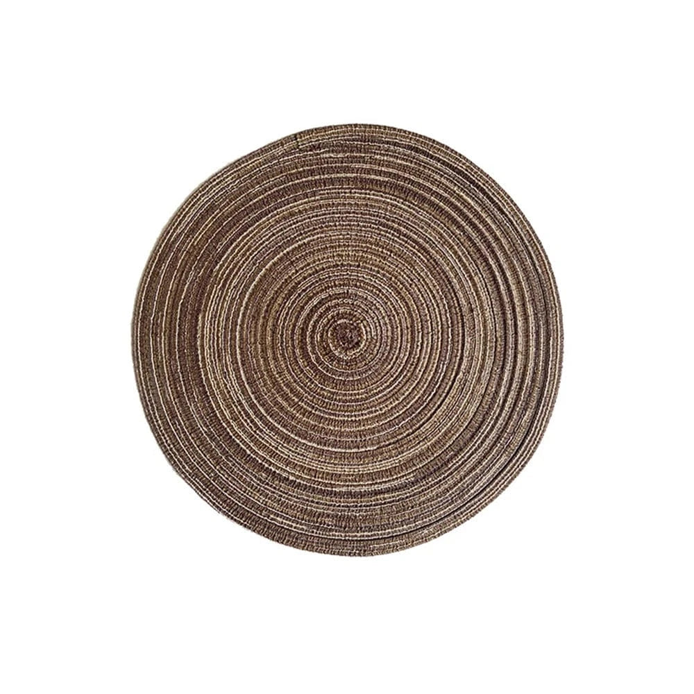 Set de table rond couleur | Joli Set de Table Café / 6 pcs 30 cm