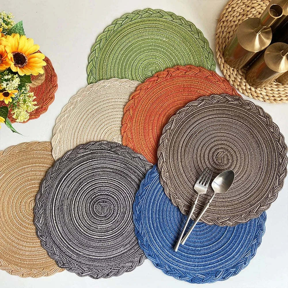 Set de table rond couleur | Joli Set de Table