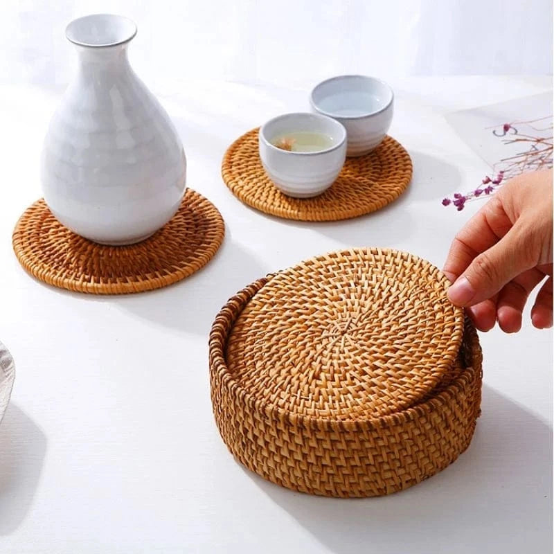 Set de table rond en osier | Joli Set de Table