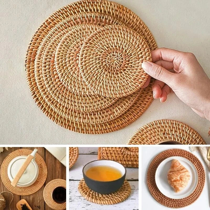 Set de table rond en osier | Joli Set de Table
