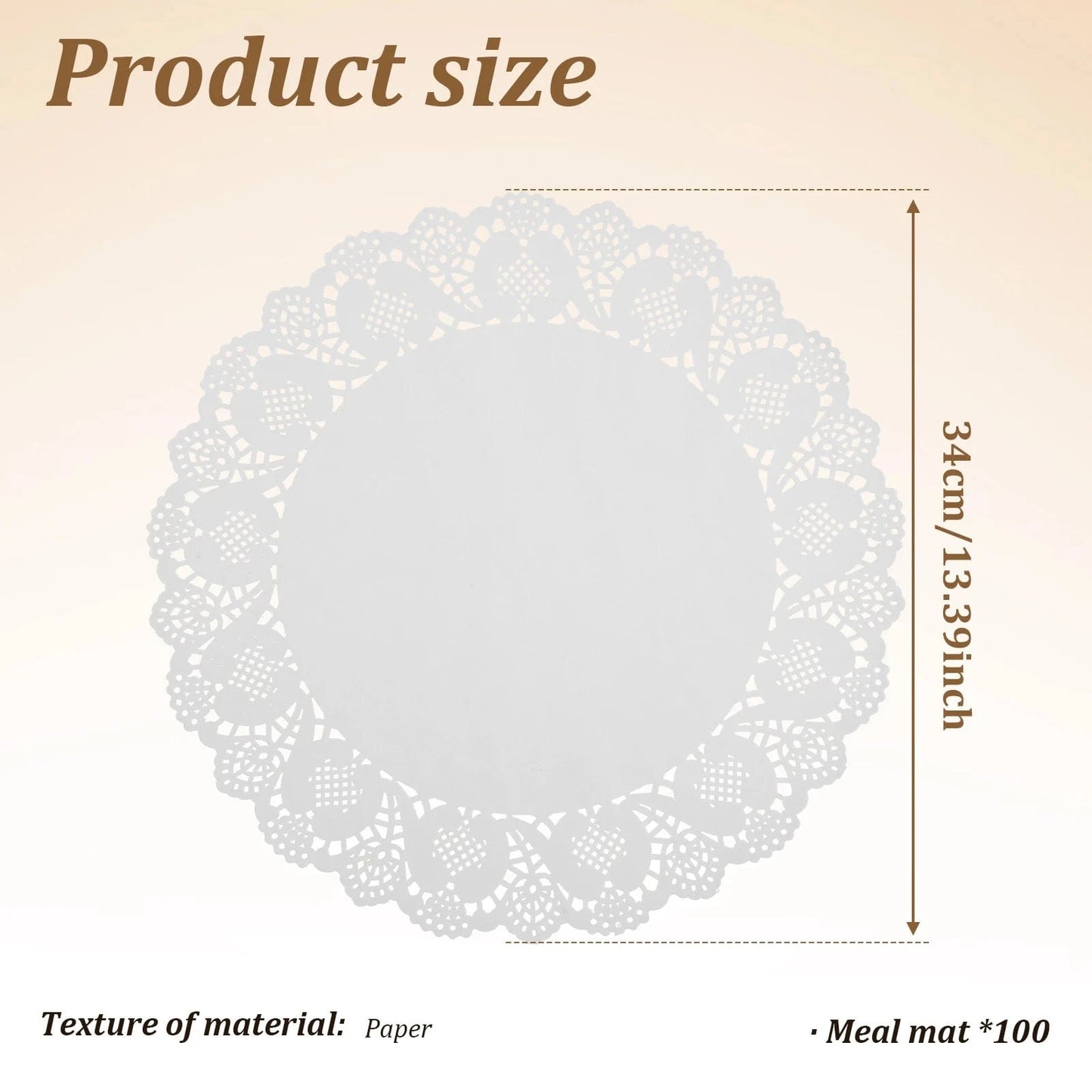 Set de table rond en papier | Joli Set de Table