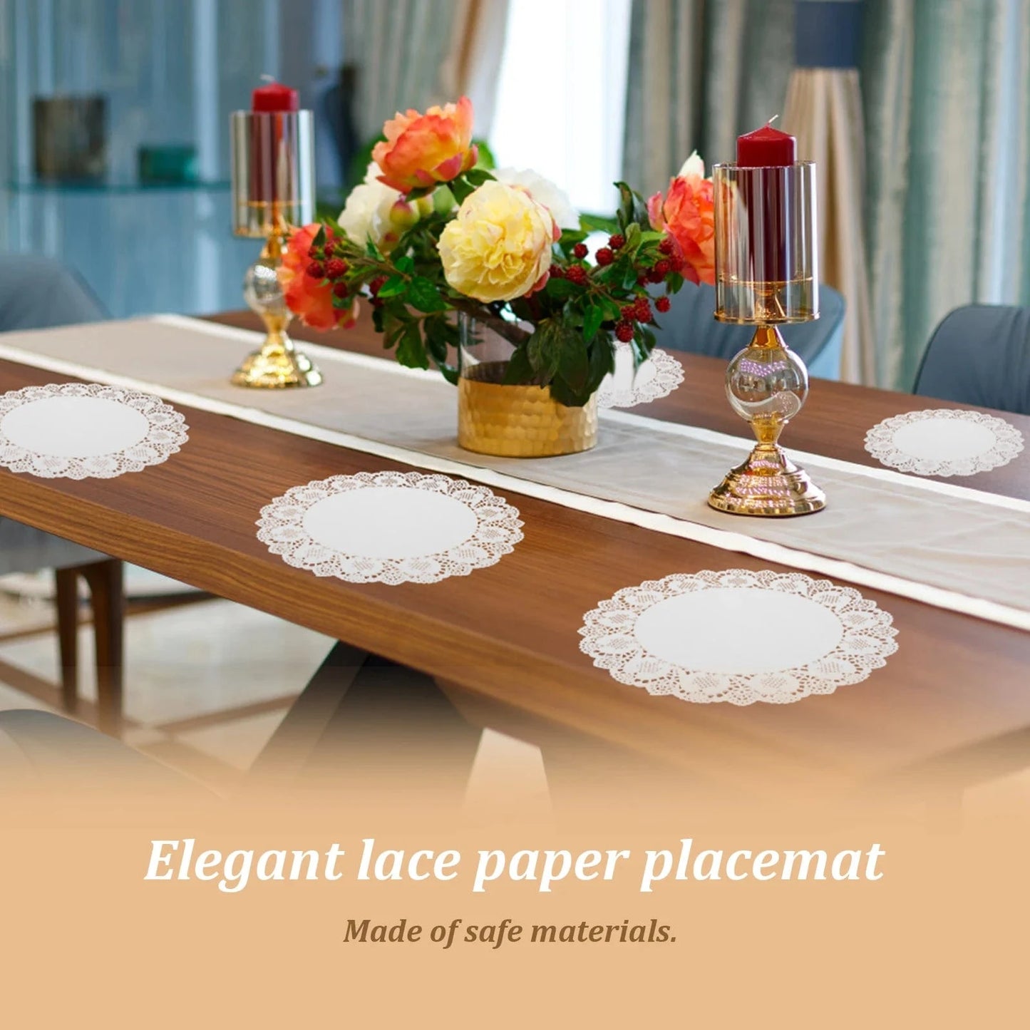 Set de table rond en papier | Joli Set de Table