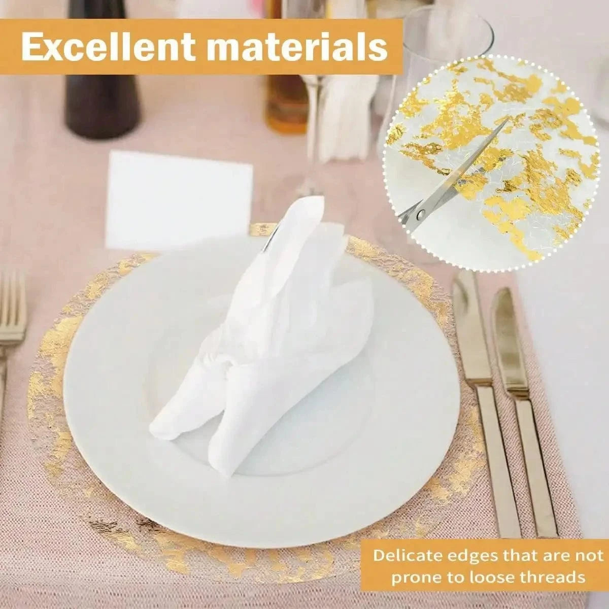 Set de table rond jetable | Joli Set de Table