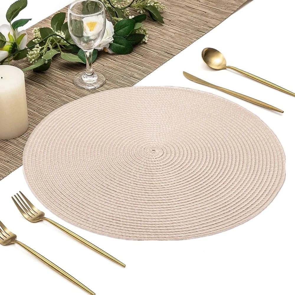 Set de table rond moderne | Joli Set de Table