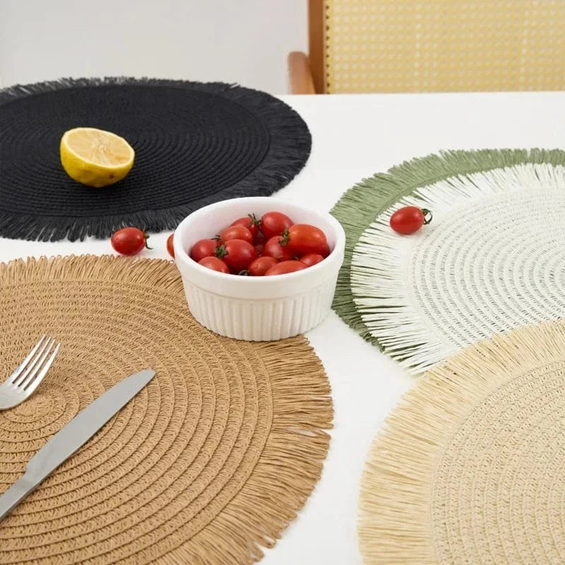 Set de table tressé rond | Joli Set de Table