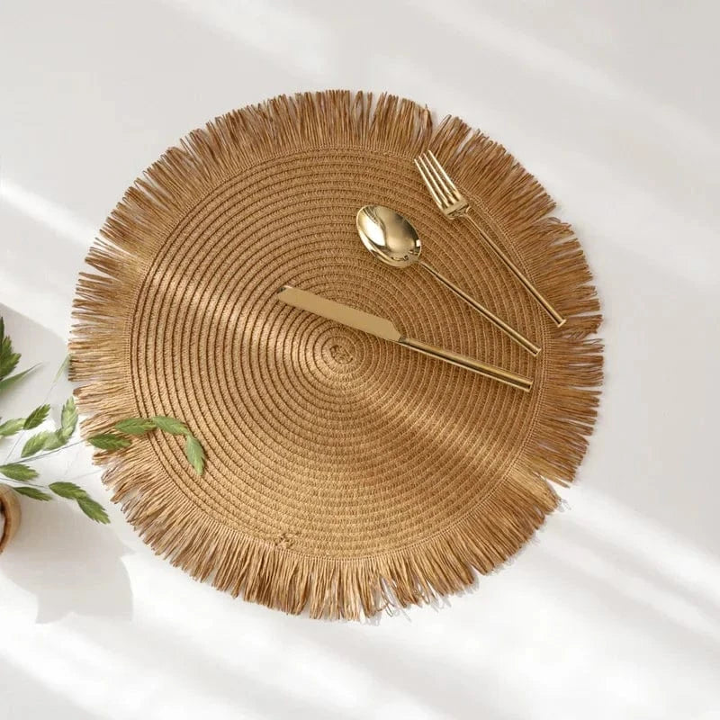 Set de table tressé rond | Joli Set de Table