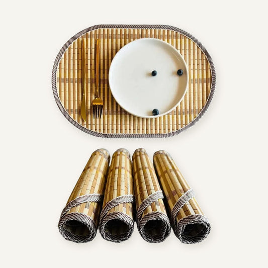 Set de table en bambou | Claire sur fond beige